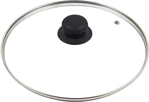 PEBBLE HUG 32 Cm Universal Glass Lid Cover for Frying Pans, Pots, Skillets (32 CM, Set of 1)