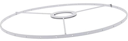 jojofuny Marco De Lámpara E27 28 Cm Diy Pantalla De Hierro Vintage Soporte Para Lámparas Colgantes Fácil Instalación Accesorios De Iluminación 1 Unidad