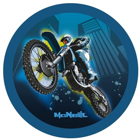 McNeill McAddys zu Schulranzen Fahrzeuge: Motocross blau