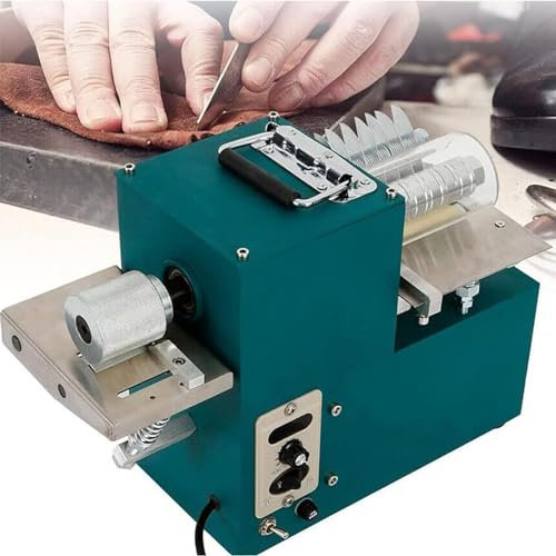 LSBHPPD Tagliatrice Elettrica Pelle Taglierina Automatica Strisce Pelle Coltello Elettrico Industriale Stoffa Forbici Professionali Portatili Forbici Professionali per Pelle Desktop