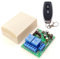 Receptor RF universal para puerta de garaje y control de luces con mando a distancia 2 canales 220 v 12-24v interruptor rele transmisor para puertas persianas porton cochera (220V - 1 Remote)
