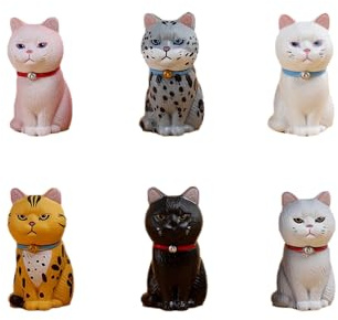 Figure Toppers Birthday Pet Cat Model Figurines Cat Desktop Pet Character Figures