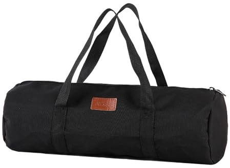 Hosoncovy Camping Heavy Duty Tent Pegs Storage Bag (Black)