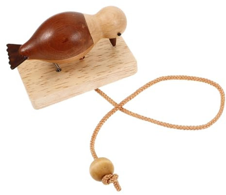 Warmhm Manual Doorbell Doorbell Wooden Woodpecker Knocker Door Decor for Home