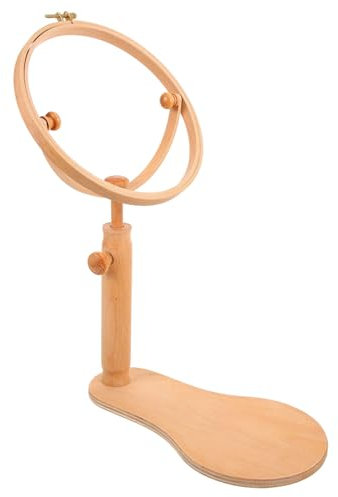 IWOWHERO Stickständer Aus Massivholz Kreuzstich-tischständer Stickrahmenhalterung Für Schreibtisch Holzständer Für Stickerei Praktisches Hobbyzubehör