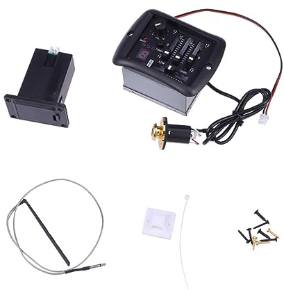 Vaguelly Band Eq Gitarren-preamplifier Mit Integriertem Tuner Und Lautstärkeregler Für Akustikgitarren Mit Goldenem Plattendetail Für Präzisen Sound Und Einfache Installation