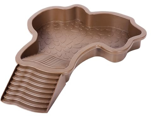 Piscine de bain pour reptile - Baignoire pour tortue avec échelle - Décoration d'aquarium - Piscine pour tortue - Pour dragon barbu, grenouille, tortue, gecko