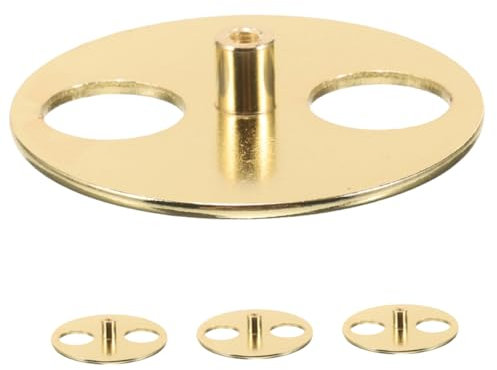 HAWILLOSCH 4stücke Spieluhr-ersatz-aufziehschlüssel Aus Metall Runde Aufziehscheibe Für DIY-spieluhren Aufziehsockel-Teil Ersatz-wicklerscheibe Spieluhr-zubehör
