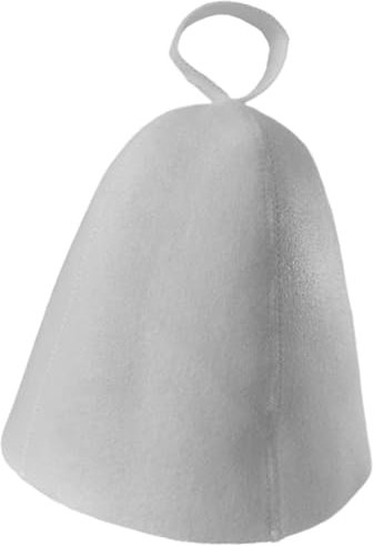 Cappello da sauna in feltro, comodo cappello da sauna in feltro, isolamento termico, per donne e uomini, accessori per bagno turco e doccia, bianco