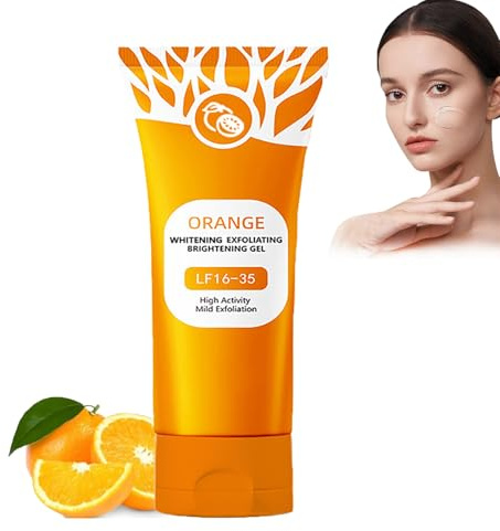 Orange Exfoliating Gel, Natural Orange Peeling Gel, Face And Body Exfoliator Scrub, Deep Nourishing For Dry & Hydrating, Gentle Peeling Cleanser For All Skin Types (1Pcs, 50g)