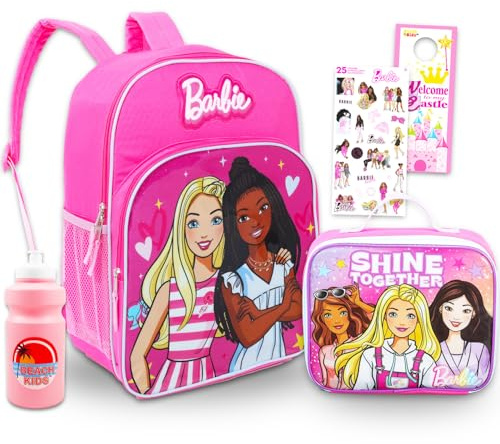 Barbie Backpack and Lunch Box Set for Girls School Bundle + More