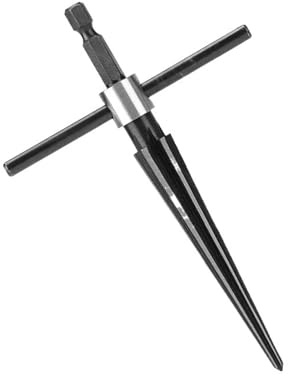 SUPKOUMKBG Foret alésoir conique for tige hexagonale, chanfrein en T, coupe-trou de goupille de pont, outil de luthier for loquet(Drill Reamer 13mm)