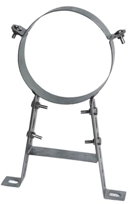 Jugutyeg Staffa per Tubo, Accessori per Attrezzature per Caminetti, Distanza Dalla Parete di 30 Cm, Morsetto per Rivestimento Canna Fumaria, Supporto Pe, per Tubo Da 150 Mm