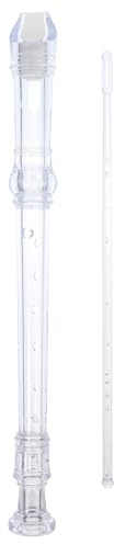 8-loch Recorder G-dur aus Abs mit Reinigungsstab und Anleitung | Anfängerinstrument für Performance und Recording, Präzise Lochanordnung, Komplettes Zubehör