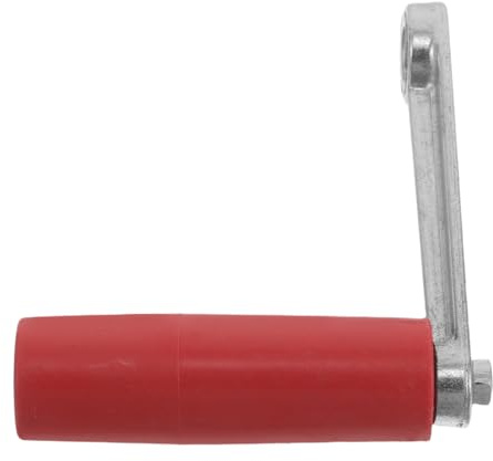IWOWHERO Manivela Manual para Soplador de Chimenea y Parrilla, Accesorio Ergonómico Antideslizante de Aluminio y Plástico, Mango Compacto para Herramientas de Mano y Uso en Fogatas al Aire
