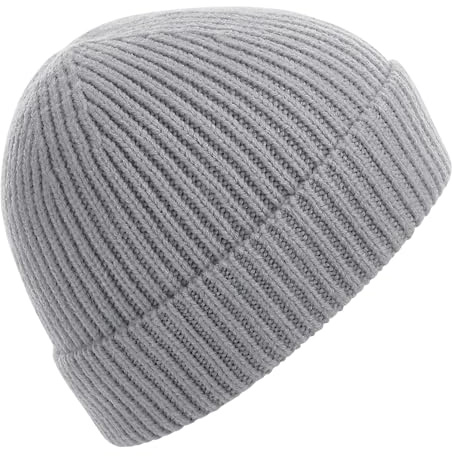 Beechfield Engineered Knit Ribbed Beanie - Light Grey