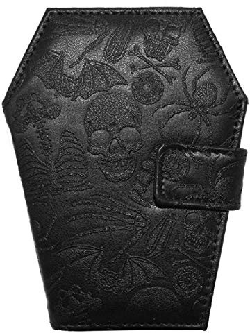 kreepsville 666 Gothic Embossed Skull Coffin Wallet