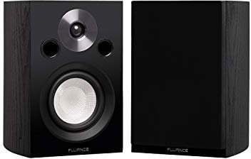 Fluance Reference High Performance 2-Way Bookshelf and Surround Sound Speakers for 2-Channel Stereo Listening or Home Theater System - Black Ash/Pair (XL8S)