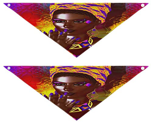 2 Stück Hundehalstücher Haustier Bandana Schal Druckknopf Dreieck Lätzchen Halstuch Set Haustier Urlaub Zubehör Dekor für kleine bis große Welpen Hunde Katzen kleine afrikanische amerikanische