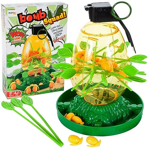HUKITECH Neu! Geniales Familienspiel Bomb Drop - Geschicklichkeitsspiel Partyspiel Bombe Mikado Spiel wie Affen Affenspiel