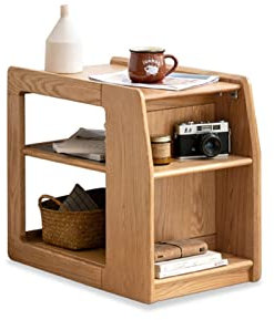GLigeT Bout de Canapé Table d'appoint rectangulaire Bureau Salon Rangement Multifonctionnel côté extrémité Chambre Table de Chevet Moderne en Bois Mobile Petite Table Basse Table Basse