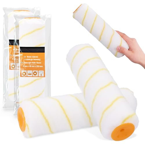 2x Rullo 25 cm Ricambio Pittura Lattice Piccole Superfici Per Facciate Vernice Murale Antischizzo Pezzi Ricambio Manuale Accessori Pittura Lacca