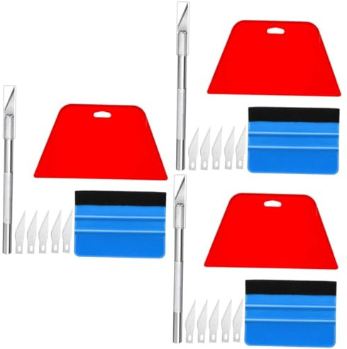 Gatuida 3 Sätze Fenstertönungsset Kfz-Tönungsset Auto-Werkzeuge Autofolien-Kit Kfz-Einbausatz Auto folierung Set autofolierung Set Tönungsfolien-Kit Tönungsset für Autoscheiben ，ABS，