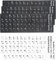 5 Pegatinas para Teclado árabe, para Teclado estándar, árabe, Pegatinas de Repuesto con Letras Blancas, Teclado para Ordenador portátil, Teclado, 3 Negros y 2 Blancos