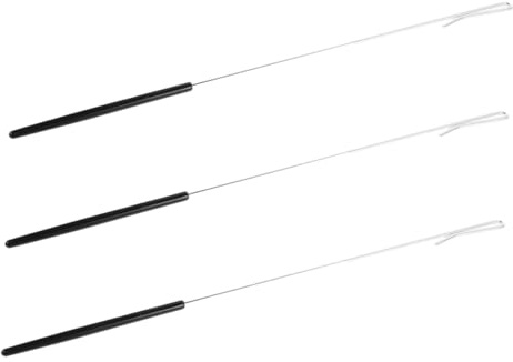 HOMOBABE 3 Stück Edelstahl Puppenarm Steuerstab 430mm Für Handpuppen Handsteuerung Bühnen Puppentheater Zubehör