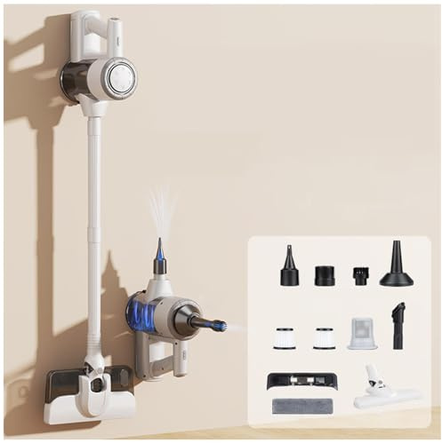 MeLtor Aspira E Lava Pavimenti Casa 5 in 1, 18KPa/120W/35Mins, Scopa Elettrica Lava E Aspira Leggero E Senza Fili Scopa a Vapore Senza Fili per Pulizia Domestica/Peli Animali,White