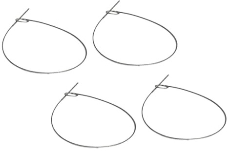 Yardenfun Brochetas de Acero Inoxidable Flexibles y Plegables para Barbacoa 285 CM Juego de 4 Piezas Reutilizables para Asar Carne Pollo y Aperitivos Camping y Parrilla