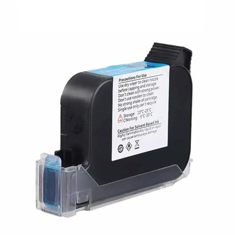 KAKAK Cartouches d'encre à séchage Rapide 2580/2590, for imprimante à Jet d'encre Portable, 12.7mm, à solvant, à séchage Rapide, 42ml pour Divers matériaux