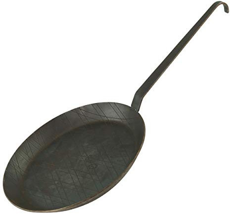 Markenlos Set di padelle in Ferro battuto con Gancio Manico in Tenendo. Misure e Set, Acciaio Inox, Typ3-1er