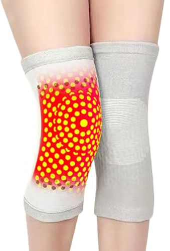 ITODA Men Women Self-Heating Knee Support Stretchy Thermal Knee Pads Magnetic Therapy Knee Support Arthritis Joint Pain Relief Knee Brace Winter Leg Warmers for Running Cycling Dancing Walking Sleep