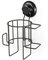 Compactor BESTLOCK BLACK Soporte para Secador de Pelo, 17x13x23 cm, Color Negro