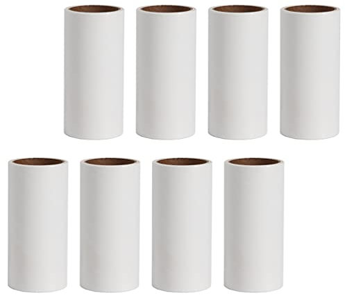 FOMIYES 8pcs Dust Paper Roller Brush Sticky Hair Removal Roll Paper Replaceable Core for Home Clothes Hair Removal Sticky Remover Lint Roller Accessories