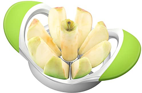 Apfelschneider Entkerner Verbesserter Apfelschneider 8 Klingen Apfelteiler Handheld Apfel Birne Obst Easy Slicer Schäler Obstschneider Trennwand