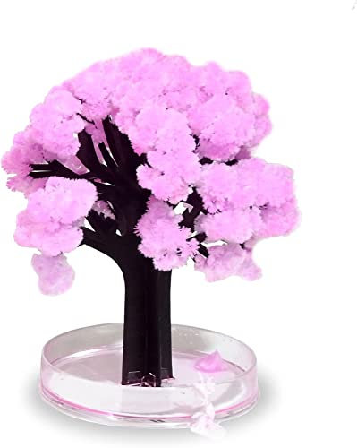 Mad Monkey Magic Sakura Tree, Albero artificiale con design di albero di ciliegio in fiore, albero artificiale di 13,50 cm rosa, decorazione estetica per il soggiorno, decoro originale giapponese
