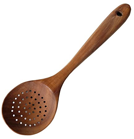 Vastsea Cuillère à Soupe et Louche en Bois, Ustensiles de Cuisine en Bois pour la Maison, Cuisine, Fêtes, Restaurants Vaisselle