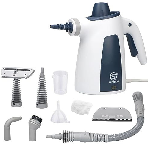 Superlex 10-in-1 Dampfreiniger Handgerät für die Reinigung, Tragbarer Handdampfreiniger 3,5 bar Dampfdruck, Hochdruckreiniger für Teppiche, Vorhänge, Küche Steam Cleaner