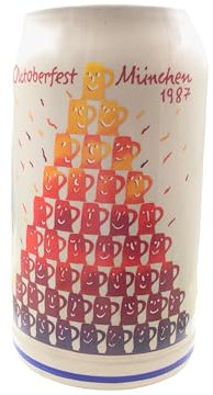 Steinfixx® - Original Oktoberfestkrug 1987 I brocca vintage I brocca annuale I Wiesnkrug I brocca da collezione
