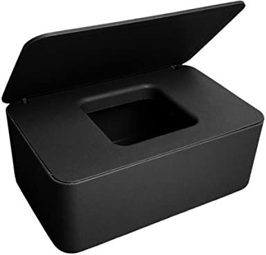 Pastoralist Boîte de Rangement de lingette Humide Dispensateur de Tissu à poussière Tipette de Rangement Boîte de Rangement Noir, Boîte de Rangement à essuyage Humide