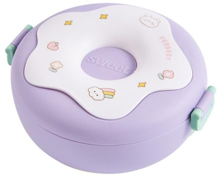 Katutude Lunch Box Enfant, Boîte à Déjeuner Boîte de Rangement Alimentaire avec 3 Compartiments Boîte à Lunch pour Enfants Boîte à Repas en Plastique sans BPA Boîte à Goûter pour Enfant Adulte
