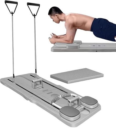 Pilates Board | Pilates Reformer Set | Plank Trainer Ab Roller | Pilates Reformer Gleitbrett für Zuhause | Reformer Pilates Gerät | Pilates Trainingsgeräte Übungs Bauchbrett