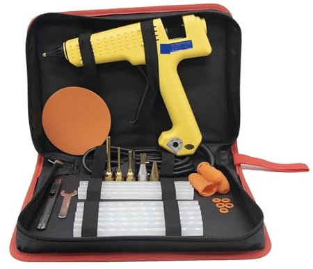 Pistola per colla a caldo per lavori artigianali, Pistola for colla a caldo, pistola for colla a temperatura regolabile da 200 W 250 W, borsa for attrezzi for colla stick da 11 mm, ullo lungo, kit di