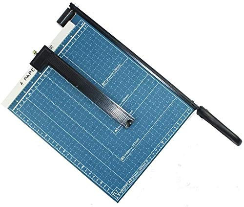 XINYUNFEI Papierschneider a4 Maschine Papierschneider, Handschneider, A4 Druckraum Papierschneidmaschine, Brautgeschäft Foto Multifunktional Schneidmesser Guillotine(Blue)