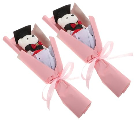TOYANDONA 2pezzi Bouquet Di Orsetti Di Laurea Da Decorazioni Adorabili Per Feste Di Laurea Regali Per Laureati Accessori Per Celebrazioni Festive
