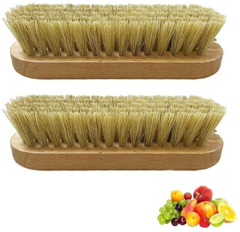 2 cepillos de verduras, cepillo de verduras para alimentos, limpiador de patatas, cepillo de verduras, cepillo para limpiar champiñones, patatas, rábanos, pepinos, calabaza