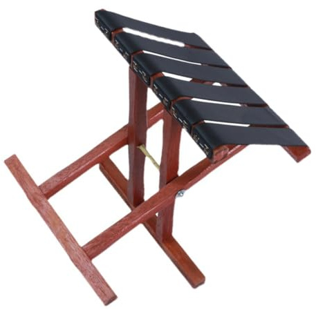 BESPORTBLE Leichter Klappbarer Outdoor Hocker Faltbarer Campinghocker Holz Gartenhocker Tragbarer Sitz Für Angeln Picknick Reise