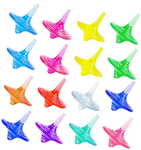 KICHOUSE Kinder Acryl Gyro Spielzeug 20 Stück Rotierende Edelsteinkreisel Für Kleinkinder Party Dekoration Lern Und Dekompressionsspielzeug